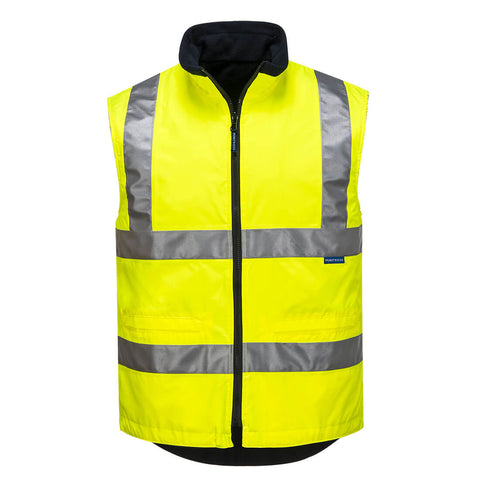 Hi-Vis Reversible Vest Yellow