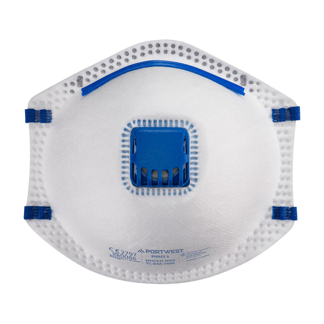 FFP2 Valved Dust Mist Respirator (Pk10) White