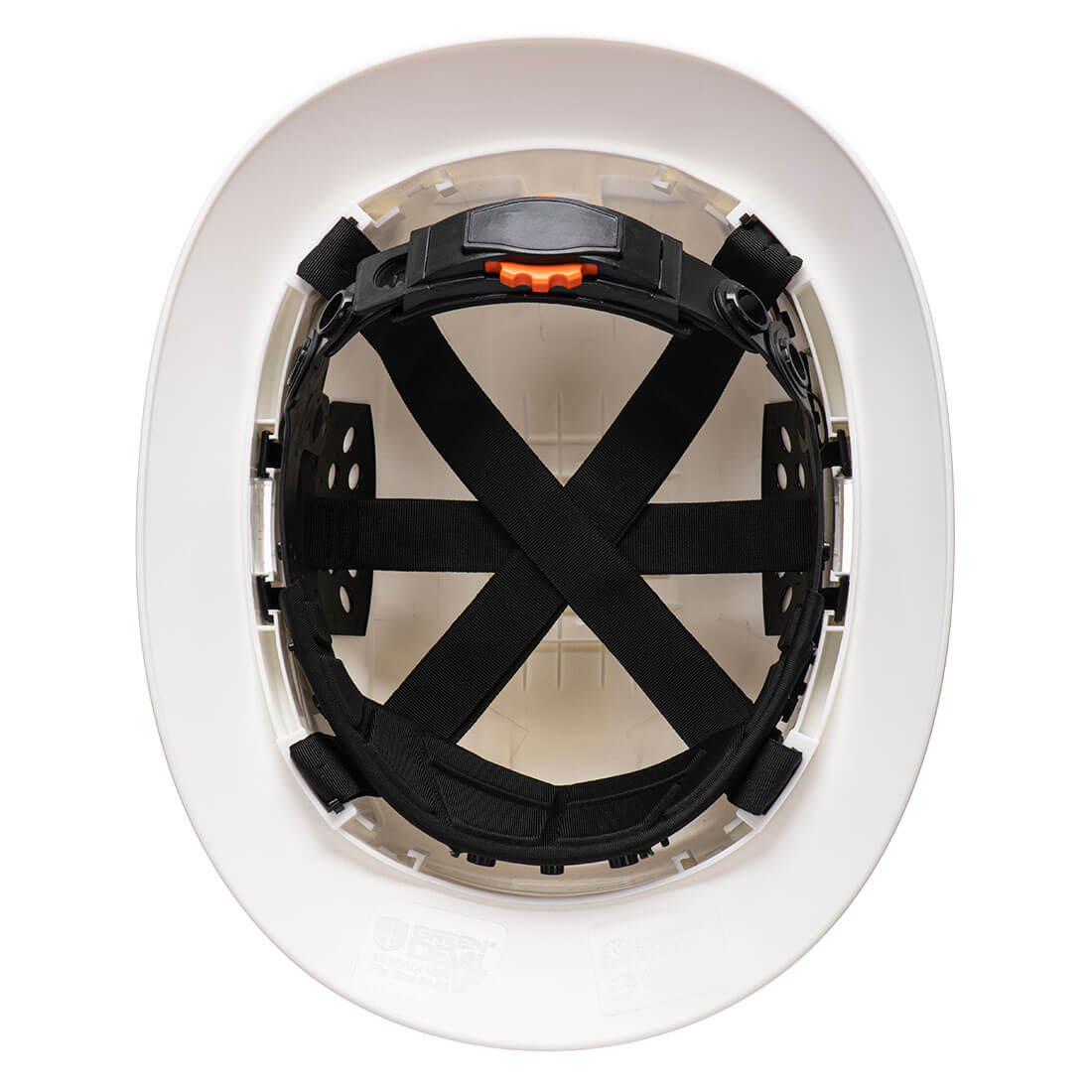 Full Brim Extra Hard Hat White back