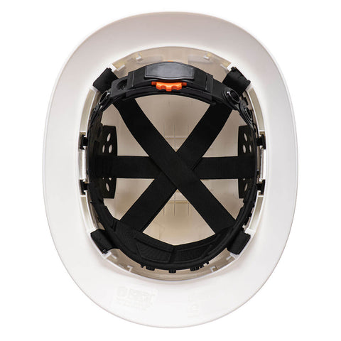 Full Brim Extra Hard Hat White back