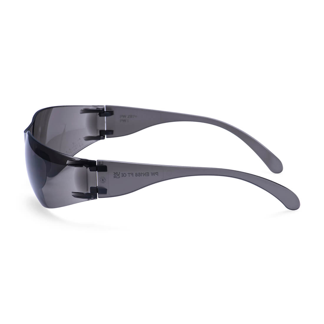 Wrap Around Safety Glasses Black back