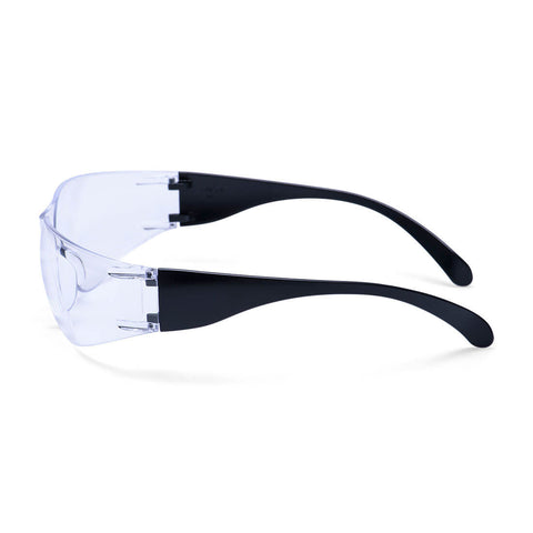 Wrap Around Safety Glasses Clear back