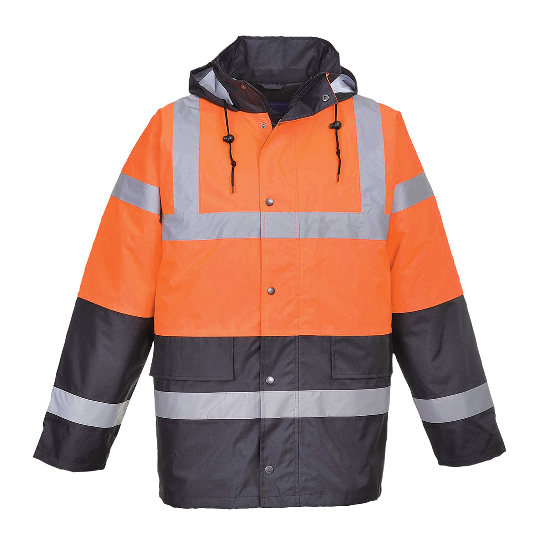 Hi-Vis Contrast Winter Traffic Jacket Orange