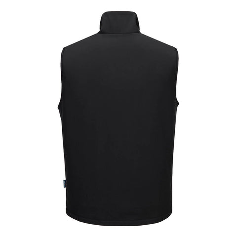 Heated Softshell Vest (2L) Black back