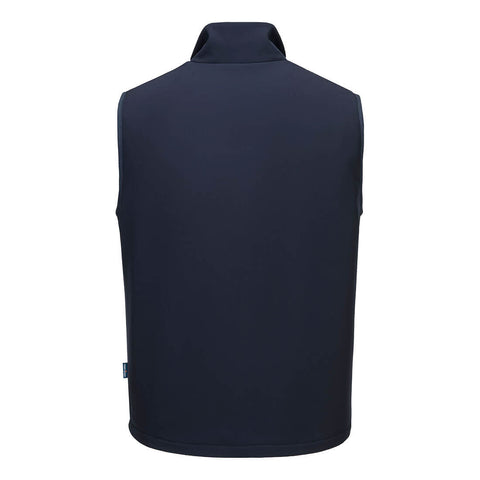 Heated Softshell Vest (2L) Navy back