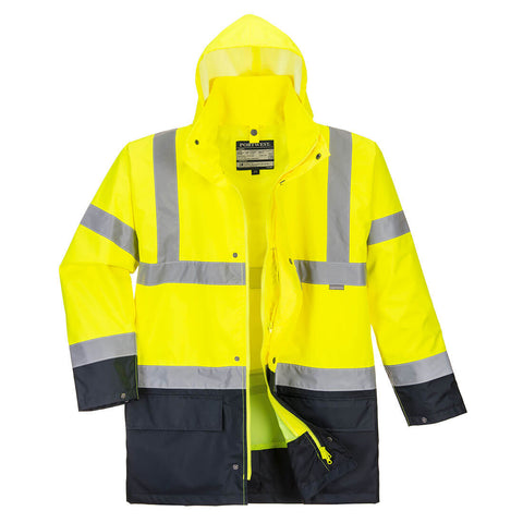Hi-Vis 5-in-1 Contrast Essential Jacket Yellow/Black