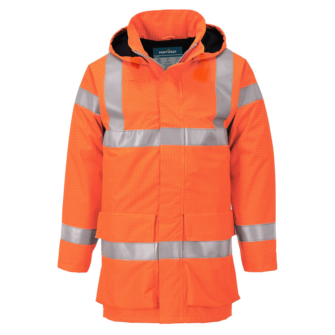 Bizflame Rain Hi-Vis Multi Light FR Jacket Orange
