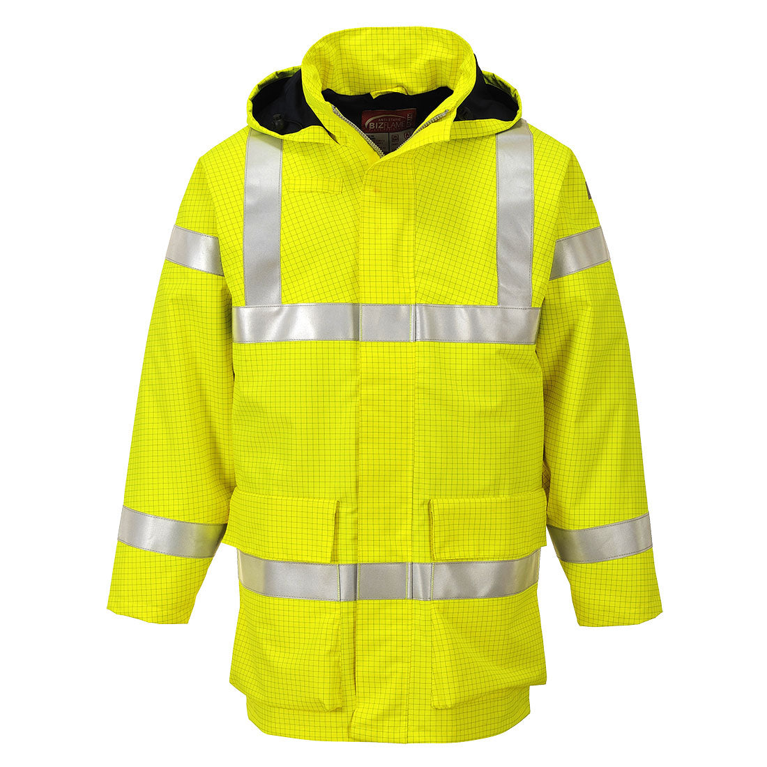 Bizflame Rain Hi-Vis Multi Light FR Jacket Yellow