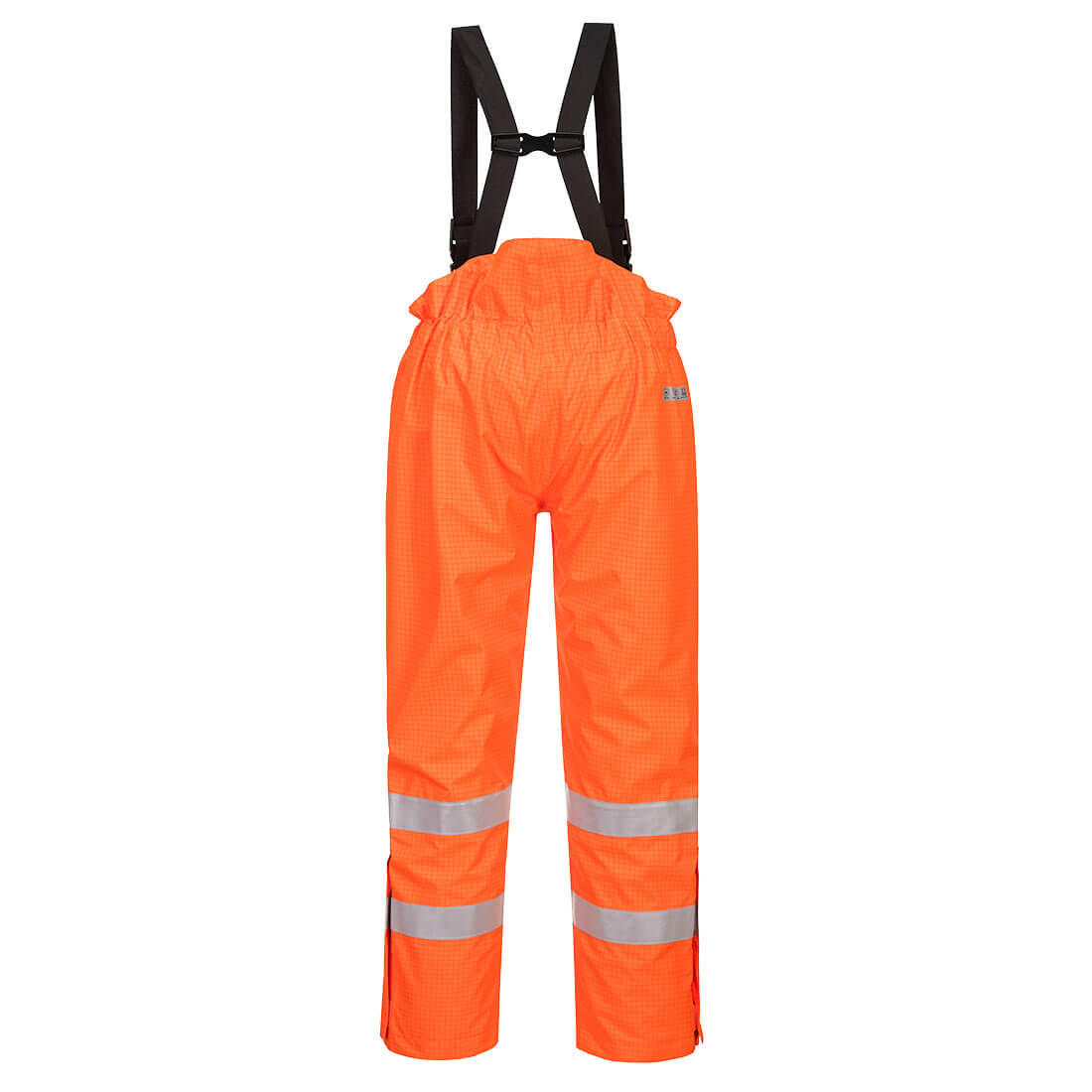 Bizflame Rain Hi-Vis Anti-Static Lined FR Pants Orange back
