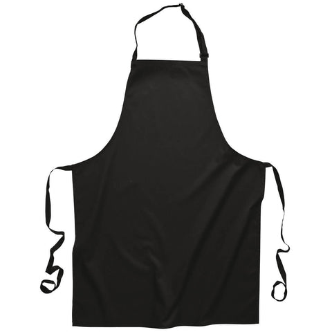 Polycotton Bib Apron Black back