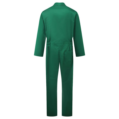Euro Work Polycotton Coverall Bottle Green back