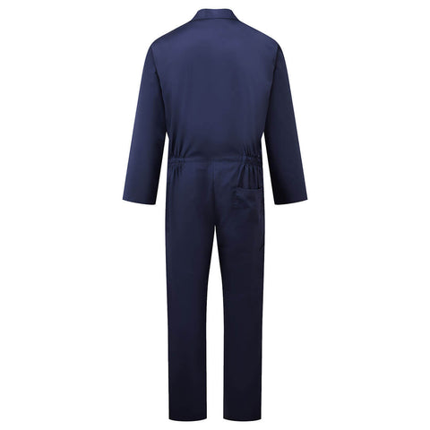 Euro Work Polycotton Coverall Navy 2 back