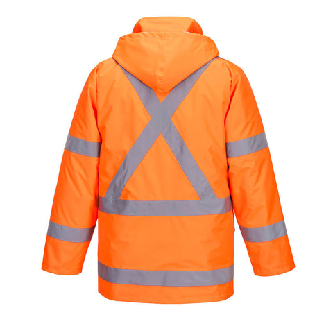 TTMC-W23 X Back Winter Traffic Jacket Orange back