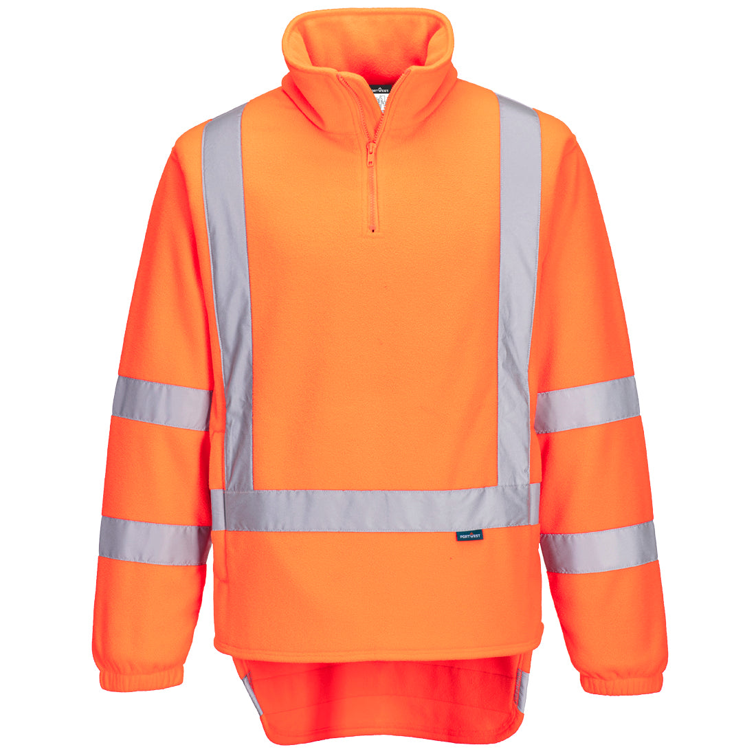 TTMC-W23 Hi-Vis X Back 1/4 Zip Polar Fleece Orange