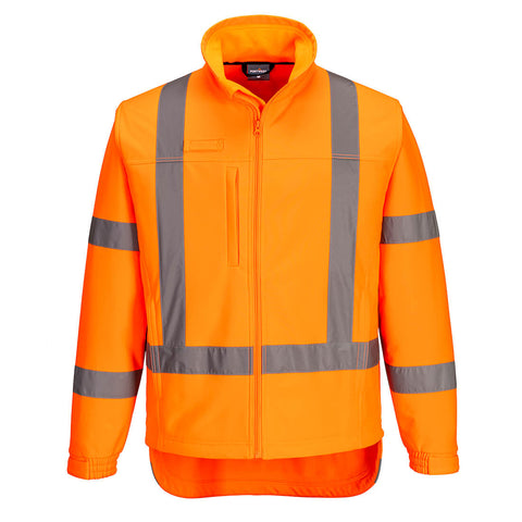 TTMC-W23 Hi-Vis X Back Softshell Orange