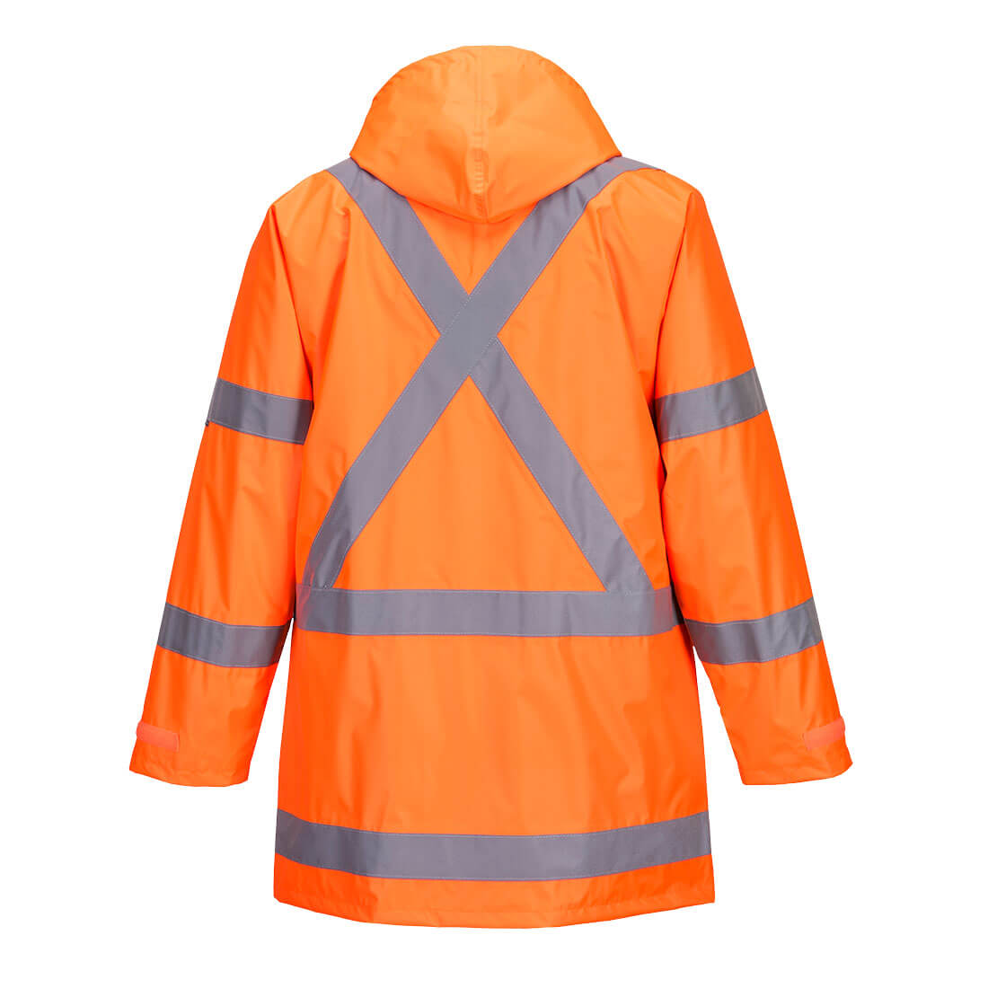 TTMC-W23 X-Back Rain Traffic Jacket Orange back