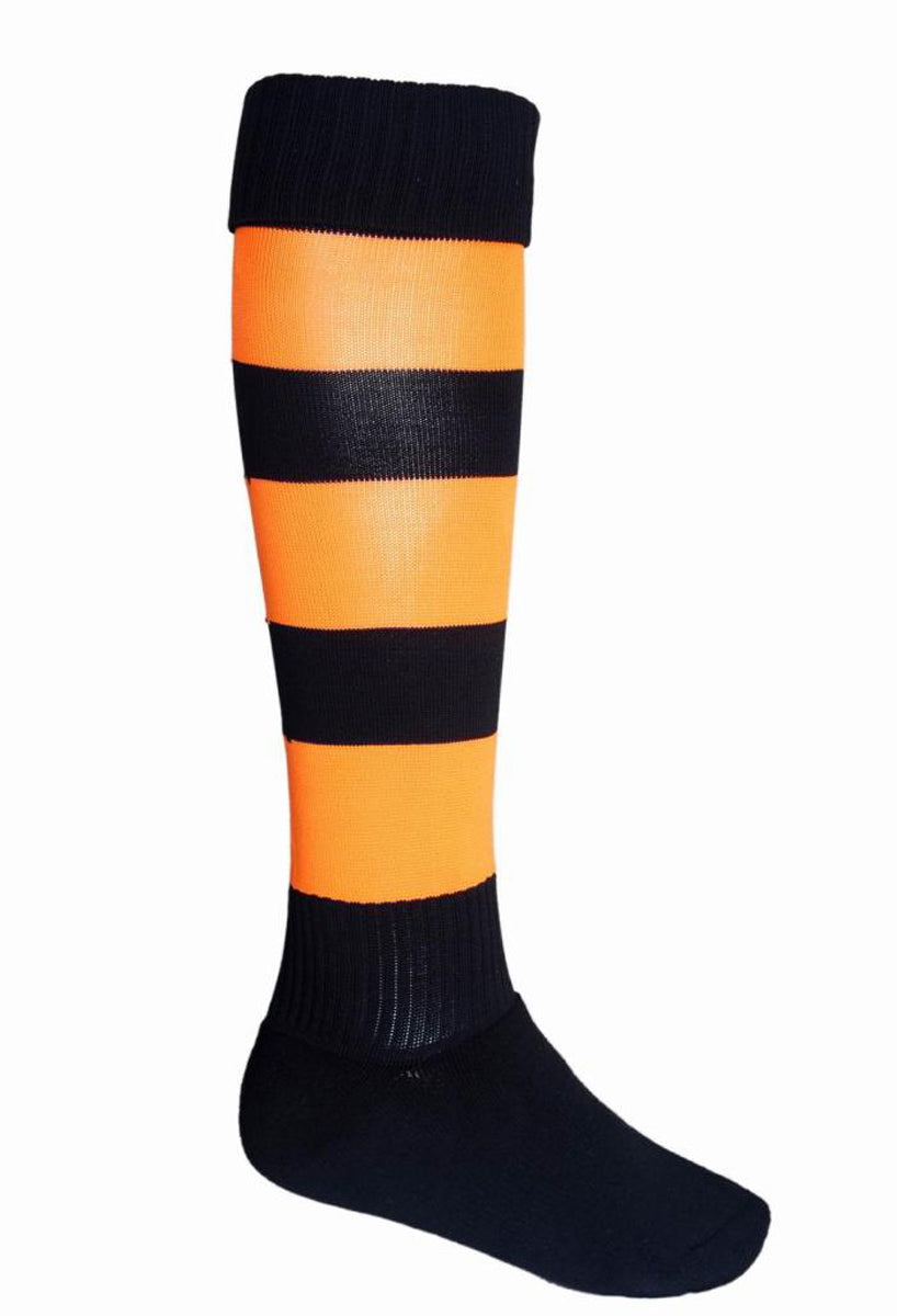 Sports Socks in Black/Orange