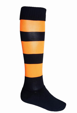 Sports Socks in Black/Orange