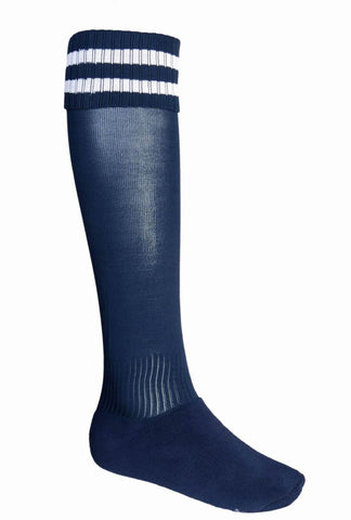 Sports Socks in Navy/White