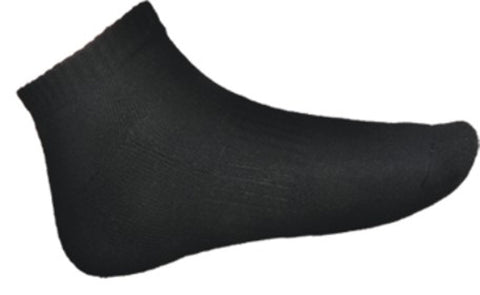 Unisex Ankle Length Sports Socks in Black