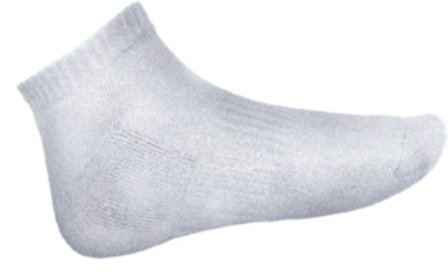 Unisex Ankle Length Sports Socks in White