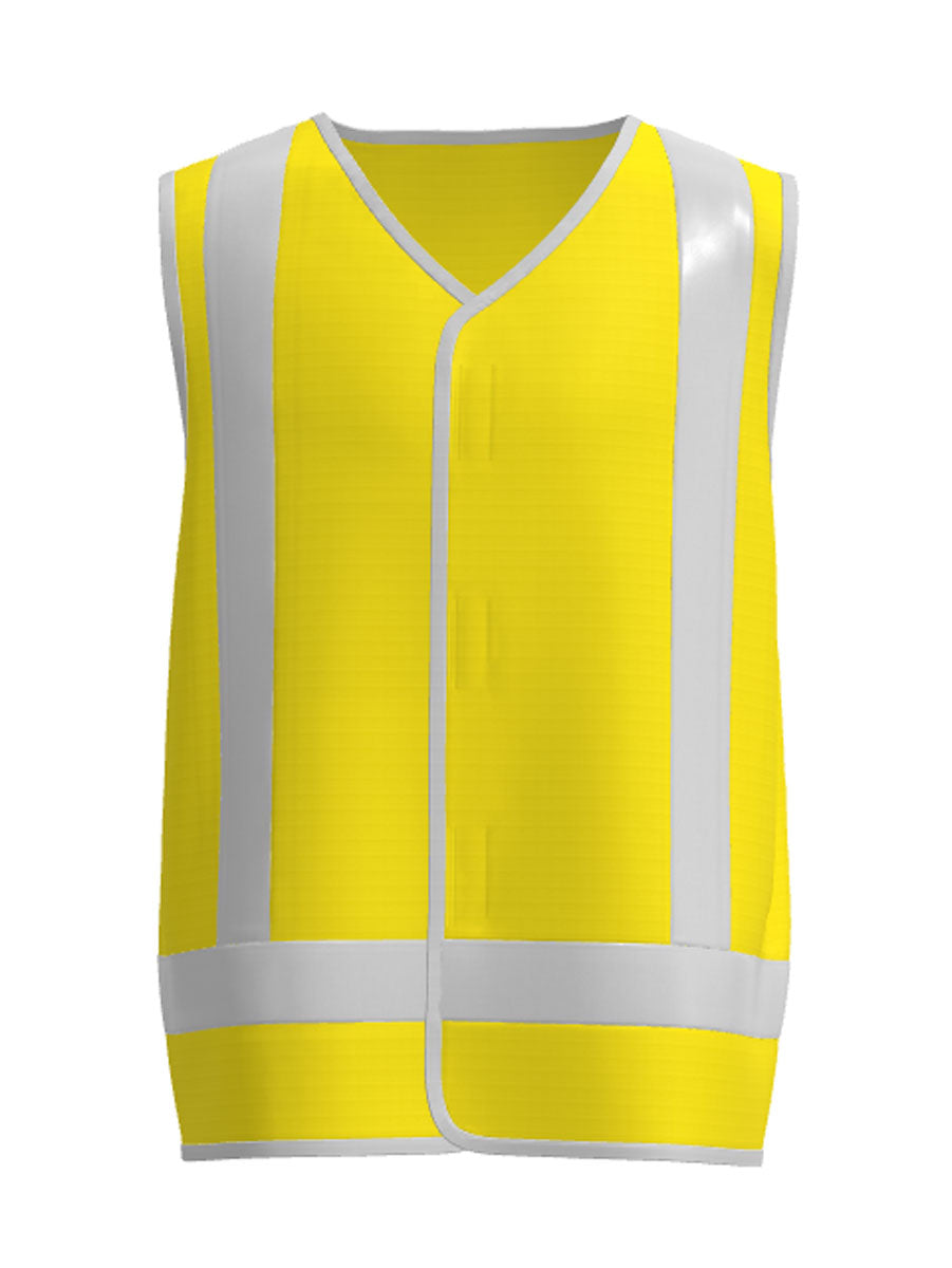 Unisex Adults Hi-Vis Vest With Reflective Tape detail