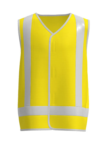 Unisex Adults Hi-Vis Vest With Reflective Tape detail