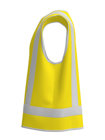 Unisex Adults Hi-Vis Vest With Reflective Tape detail