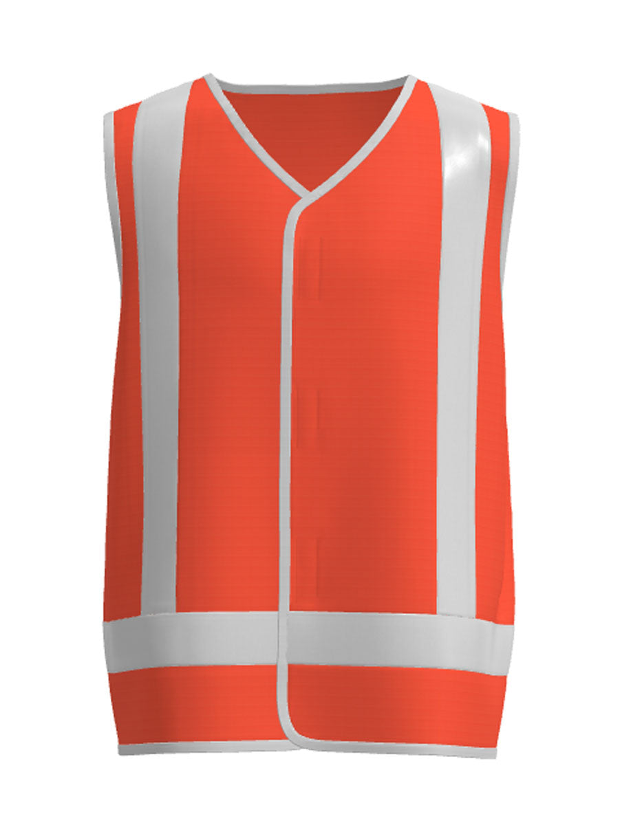 Unisex Adults Hi-Vis Vest With Reflective Tape detail