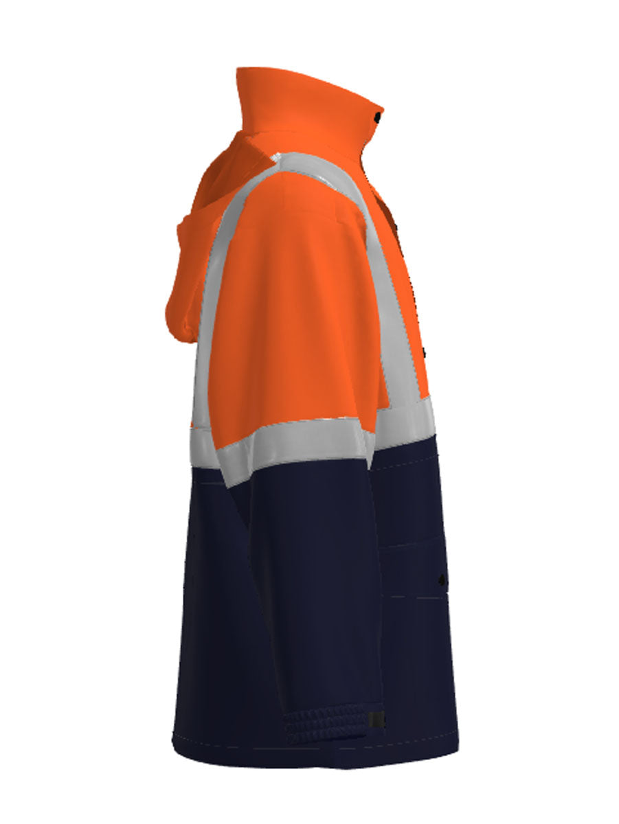 Unisex Adults Hi-Vis Polar Fleece Lined Jacket With Reflective Tape detail