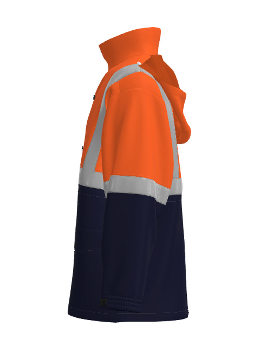 Unisex Adults Hi-Vis Polar Fleece Lined Jacket With Reflective Tape detail