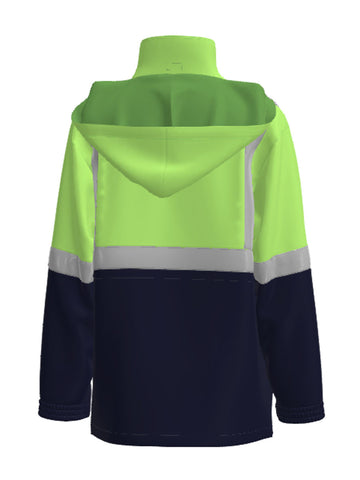 Unisex Adults Hi-Vis Polar Fleece Lined Jacket With Reflective Tape detail