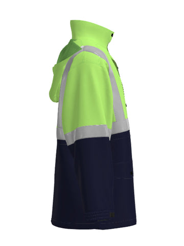 Unisex Adults Hi-Vis Polar Fleece Lined Jacket With Reflective Tape detail