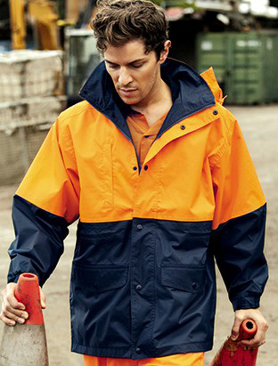 Unisex Adults Hi-Vis Polar Fleece Lined Jacket, Bocini