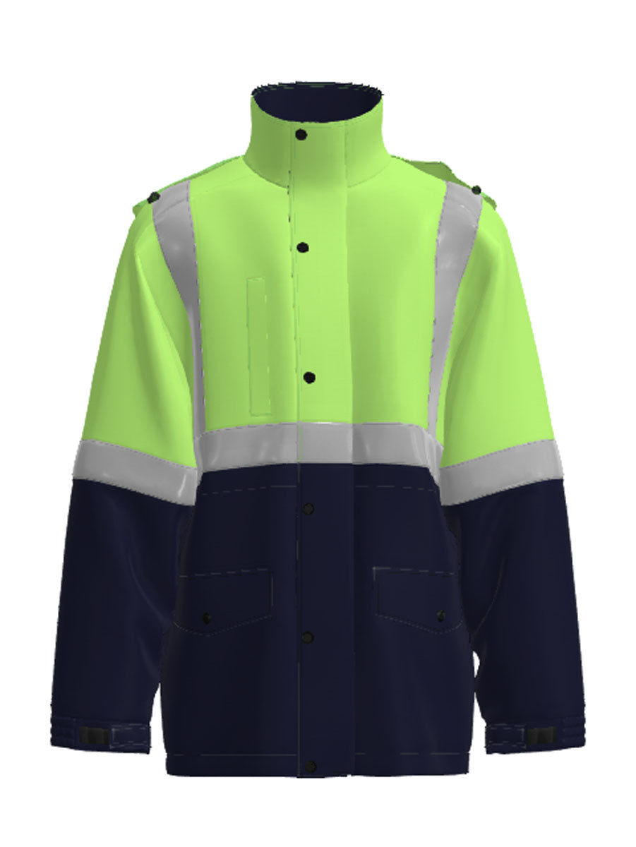 Unisex Adults Hi-Vis Mesh Lining Jacket With Reflective Tape detail