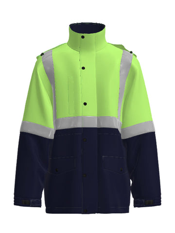 Unisex Adults Hi-Vis Mesh Lining Jacket With Reflective Tape detail