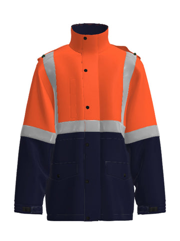 Unisex Adults Hi-Vis Mesh Lining Jacket With Reflective Tape detail