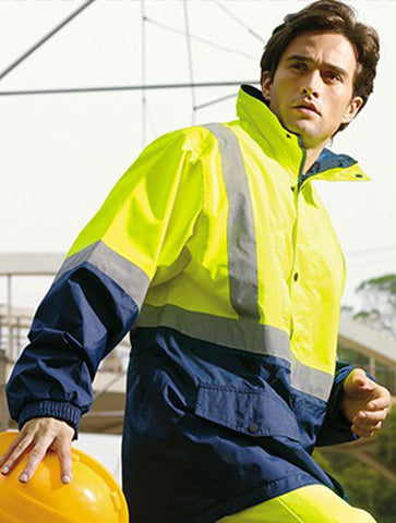 Unisex Adults Hi-Vis Mesh Lining Jacket With Reflective Tape, Bocini