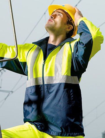 Unisex Adults Hi-Vis 3 In 1 Jacket With Reflective tape, Bocini