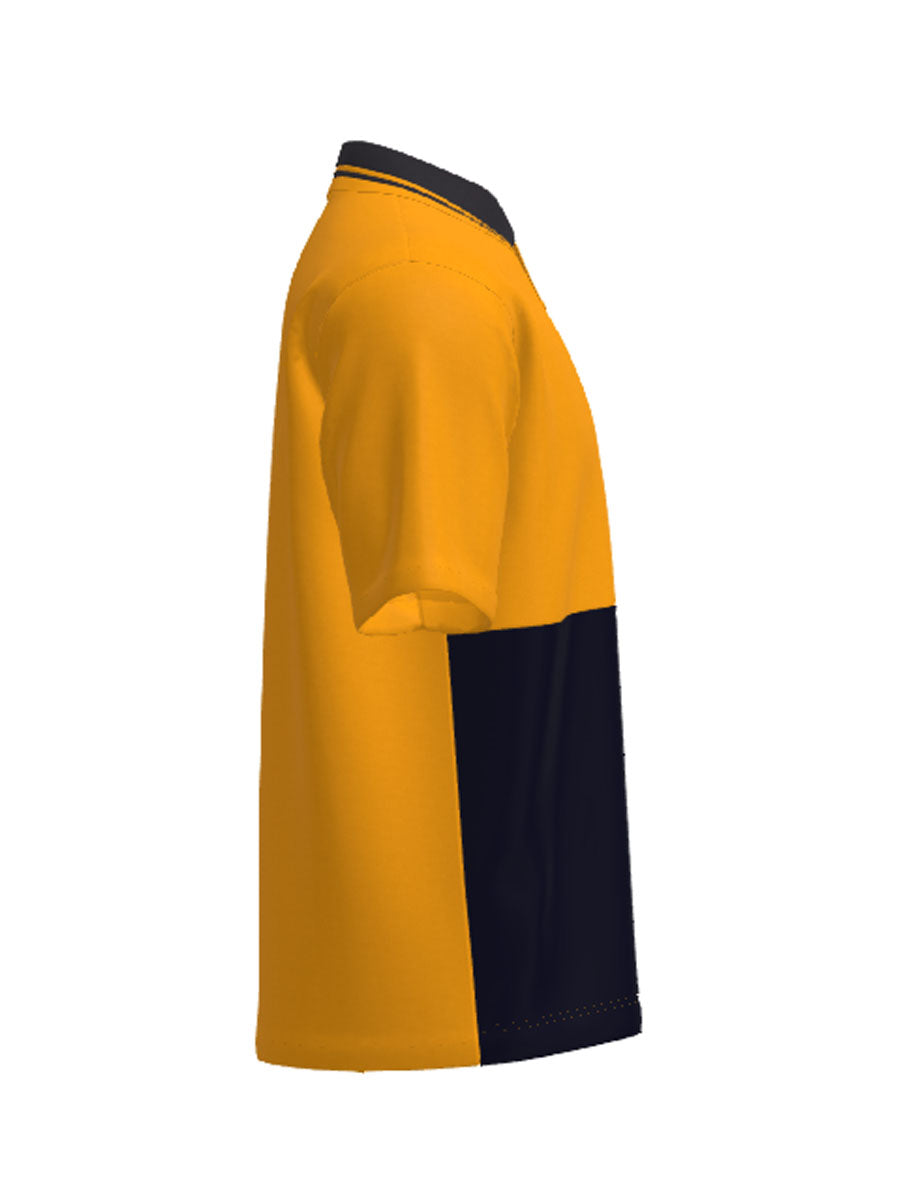 Unisex Adults Hi-Vis Polyface / Cotton Back Polo - S/S detail