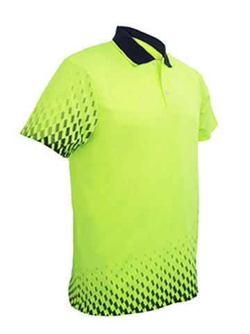 Unisex Adults Hi-Vis Gradient Polo, Bocini