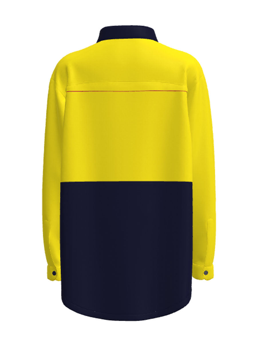Unisex Adults Hi-Vis Cotton Twill Shirt L/S detail