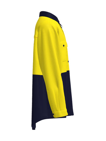 Unisex Adults Hi-Vis Cotton Twill Shirt L/S detail