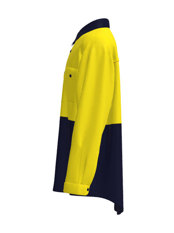 Unisex Adults Hi-Vis Cotton Twill Shirt L/S detail