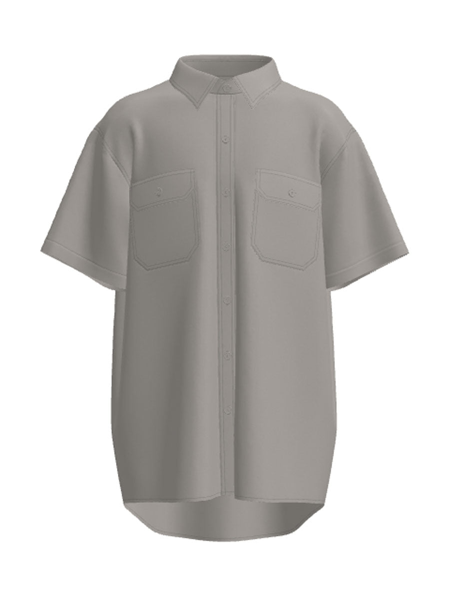 Unisex Adults Cotton Drill Work Shirt S/S detail