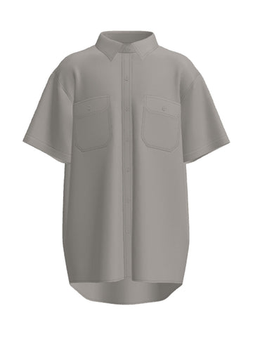 Unisex Adults Cotton Drill Work Shirt S/S detail