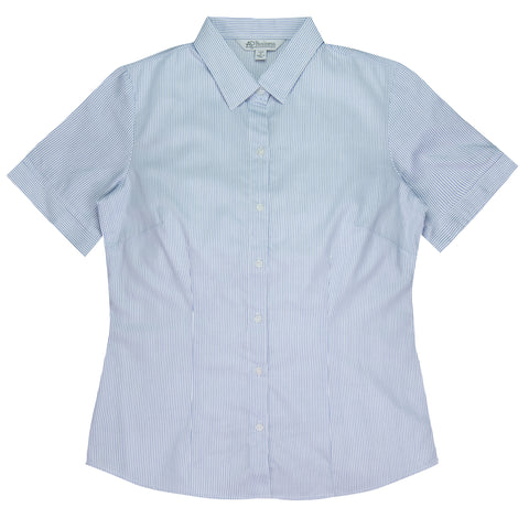 HENLEY LADY SHIRT SHORT SLEEVE - 2900S-Aussie Pacific