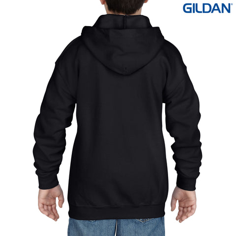 18600B Gildan Heavy Blend Youth Full Zip Hooded Sweatshirt