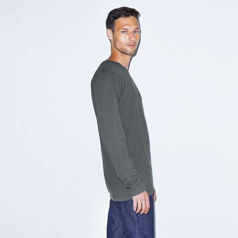 2007W American Apparel Cotton Long Sleeve Fine Jersey T-shirt