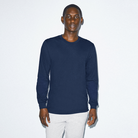 2007W American Apparel Cotton Long Sleeve Fine Jersey T-shirt